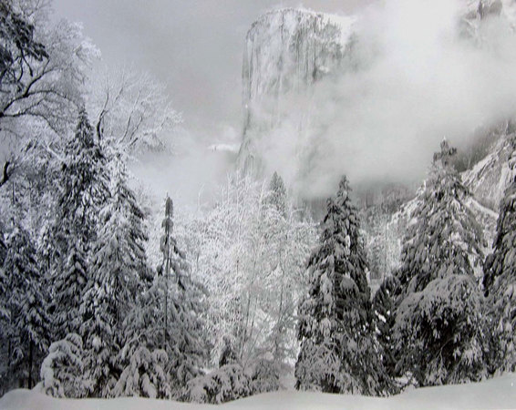 El Capitan in Snowstorm, 1987